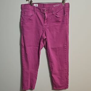Gap 1969 Fuchsia Sexy Boyfriend Jeans Size 33/16r